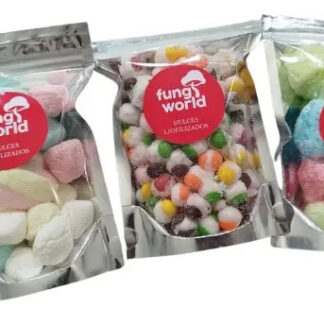 Paquete Dulces Liofilizados, Skittles, Jolly Rancher, Malva.